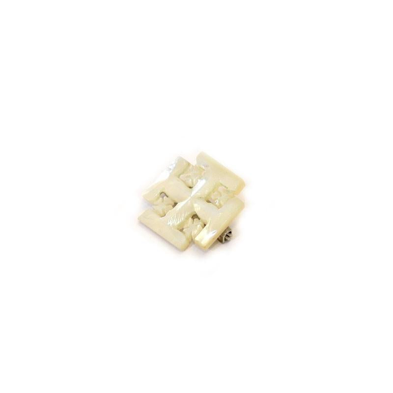 Small Cross of Mother of Pearl Made in Holy Land