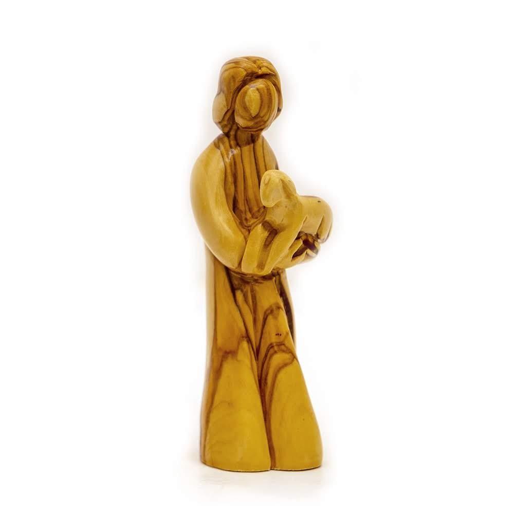 The Good Shepherd Carrying A Lamb Handmade In Bethlehem