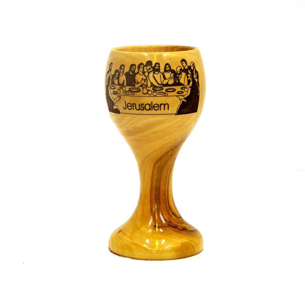 Communion Cup With The ” last Supper ” And ” LORD’S Prayer” Laser Engravings