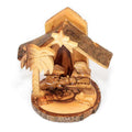 Nativity Scene Ornament With Olive Tree Bark