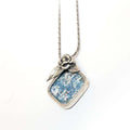 Roman Glass Pendant with Sterling Silver