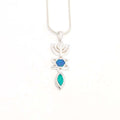Grafted In Sterling Silver and Opal Pendant
