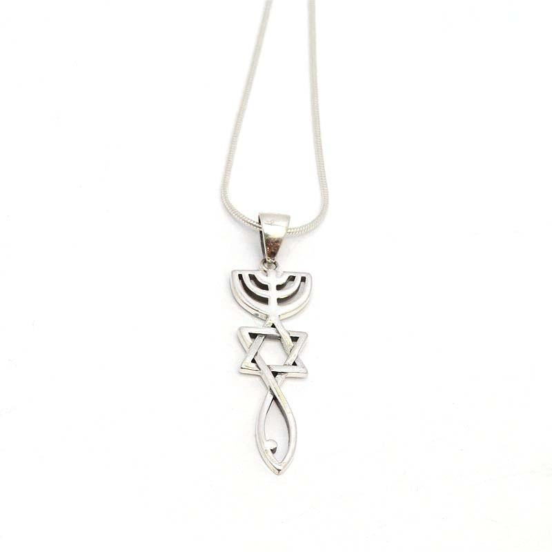 Classic Sterling Silver Grafted-IN Pendant From Israel
