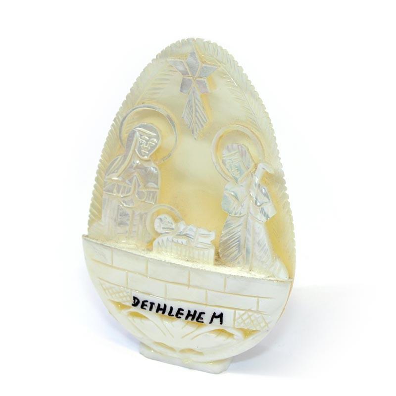 Mother Of Pearl Nativity Scene Made In The Holy Land