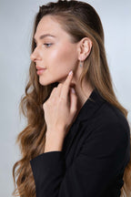 Sterling Silver Cross Drop Earrings | Elegant Christian Faith Jewelry from the Holy Land