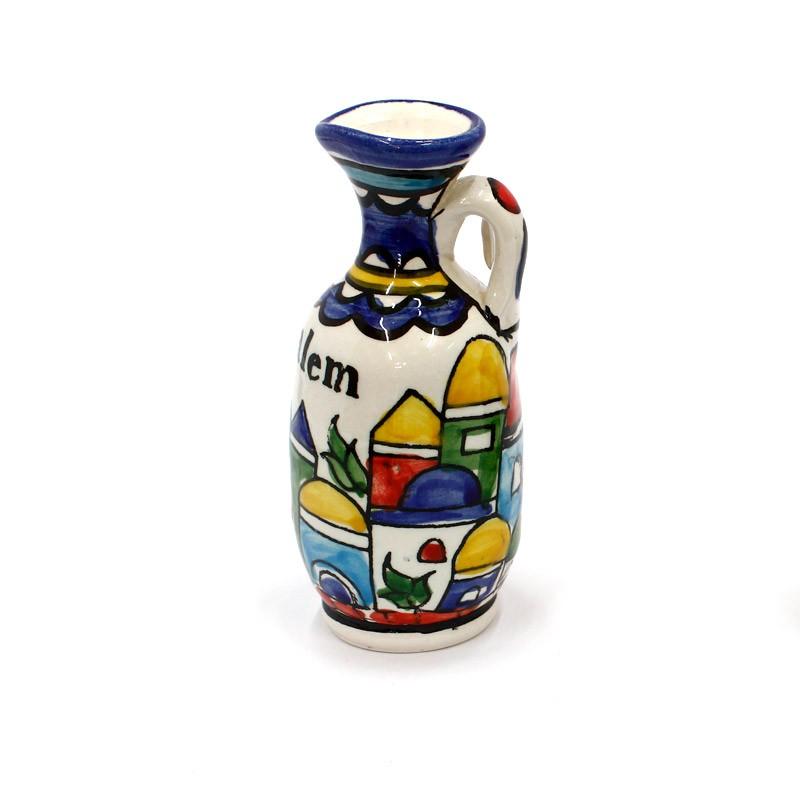 Armenian Ceramics Hand Painted Jerusalem Jar