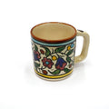Handmade Armenian Ceramic Espresso Cup –  Floral Pattern