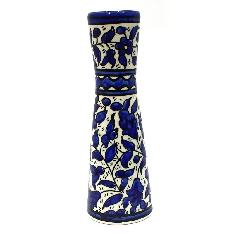 Armenian Ceramic Vase in Floral Style Hand Painted