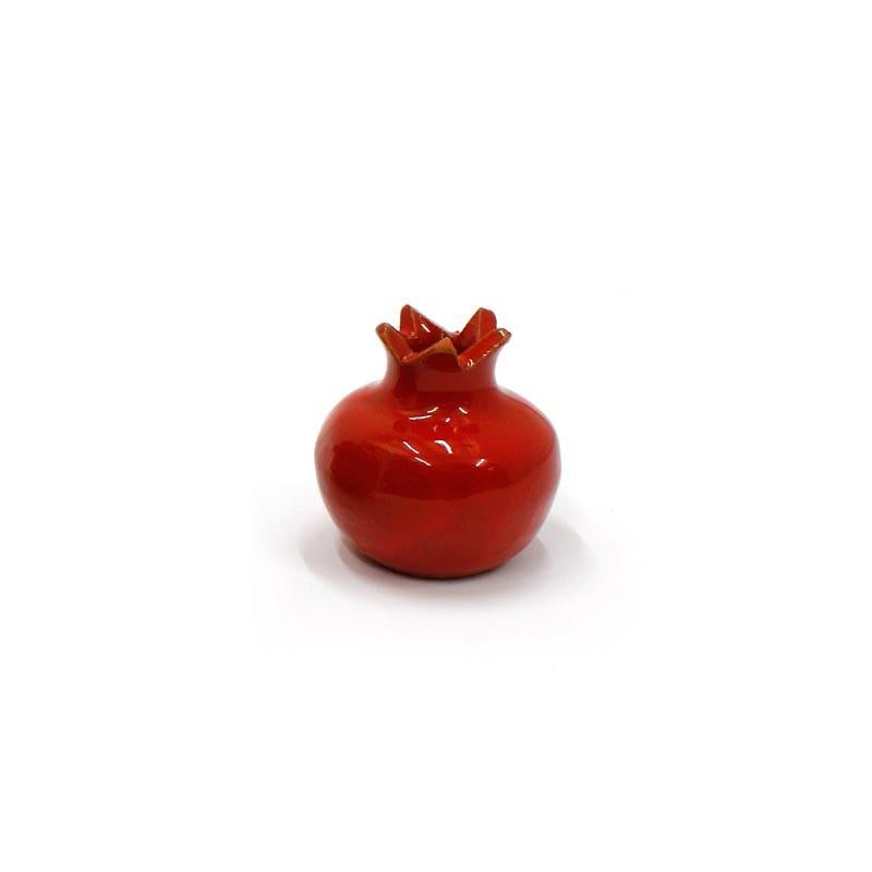 Small Hand Painted Ceramic Pomegranate Made In Jerusalem