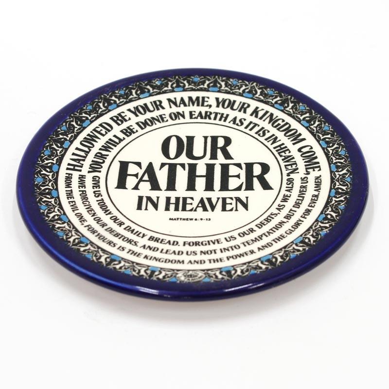 Armenian Ceramic ‘Lord’s Prayer’ Hanging Plate