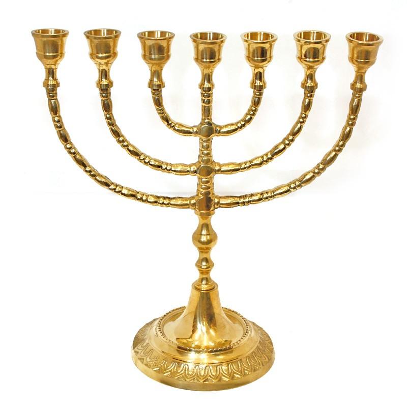 Simple Brass Menorah
