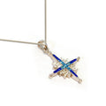 Star of Bethlehem Pendant In Sterling Silver And Swarovski Crystals