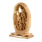 Holy Family Sculpture Made from Olive Wood