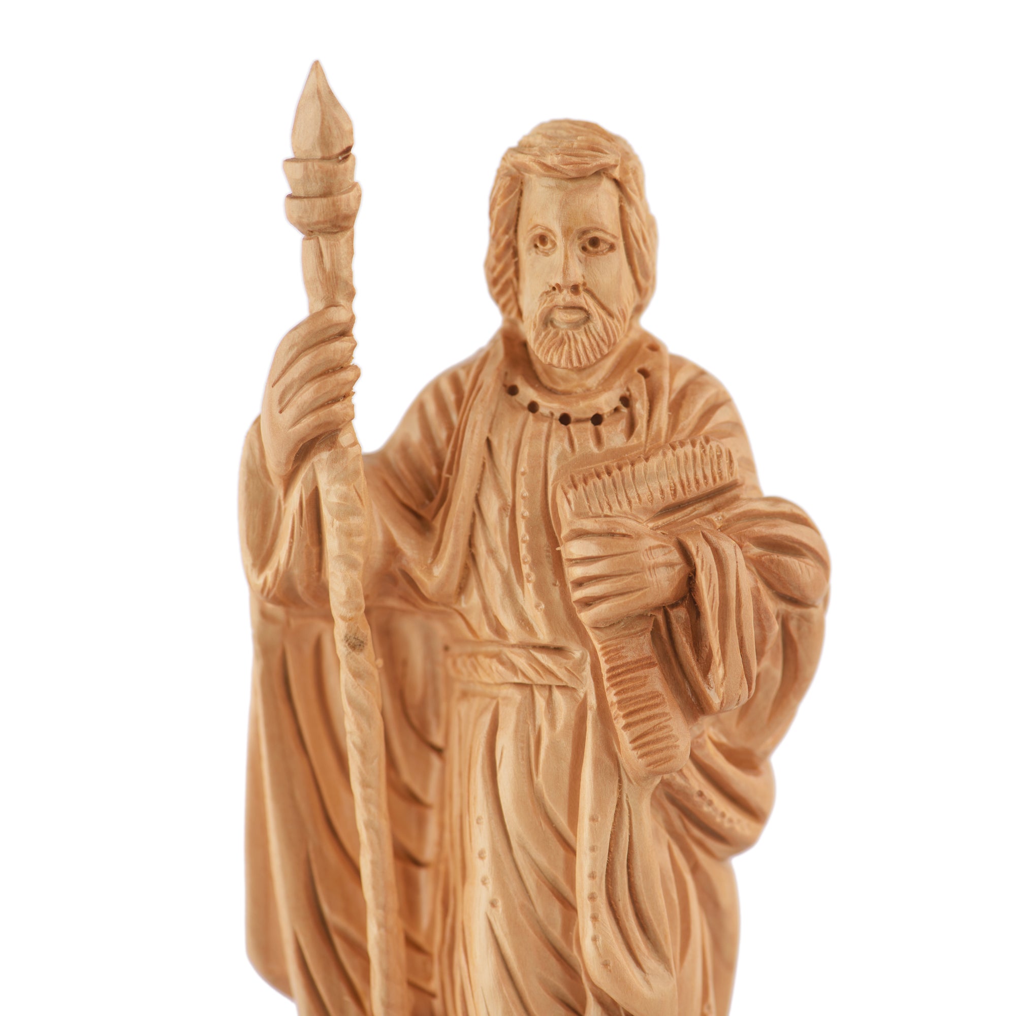 St. Joseph Sculpture Made from Olive Wood
