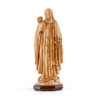 Virgin Mary with Child Sculpture Made from Olive Wood (The Holy Family)