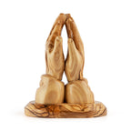 Praying Hands Sculpture Made from Olive Wood