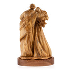 The Holy Family Sculpture Made from Olive Wood