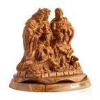 Nativity Scene Sculpture Made from Olive Wood