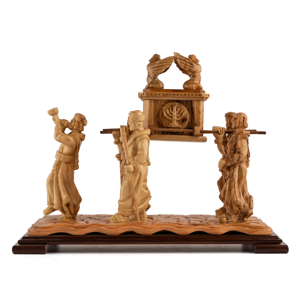 Ark of the Covenant Sculpture Made from Olive Wood