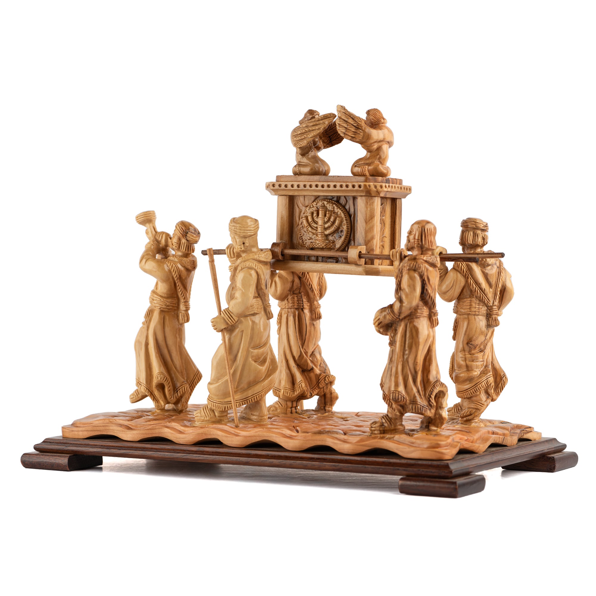 Ark of the Covenant Sculpture Made from Olive Wood