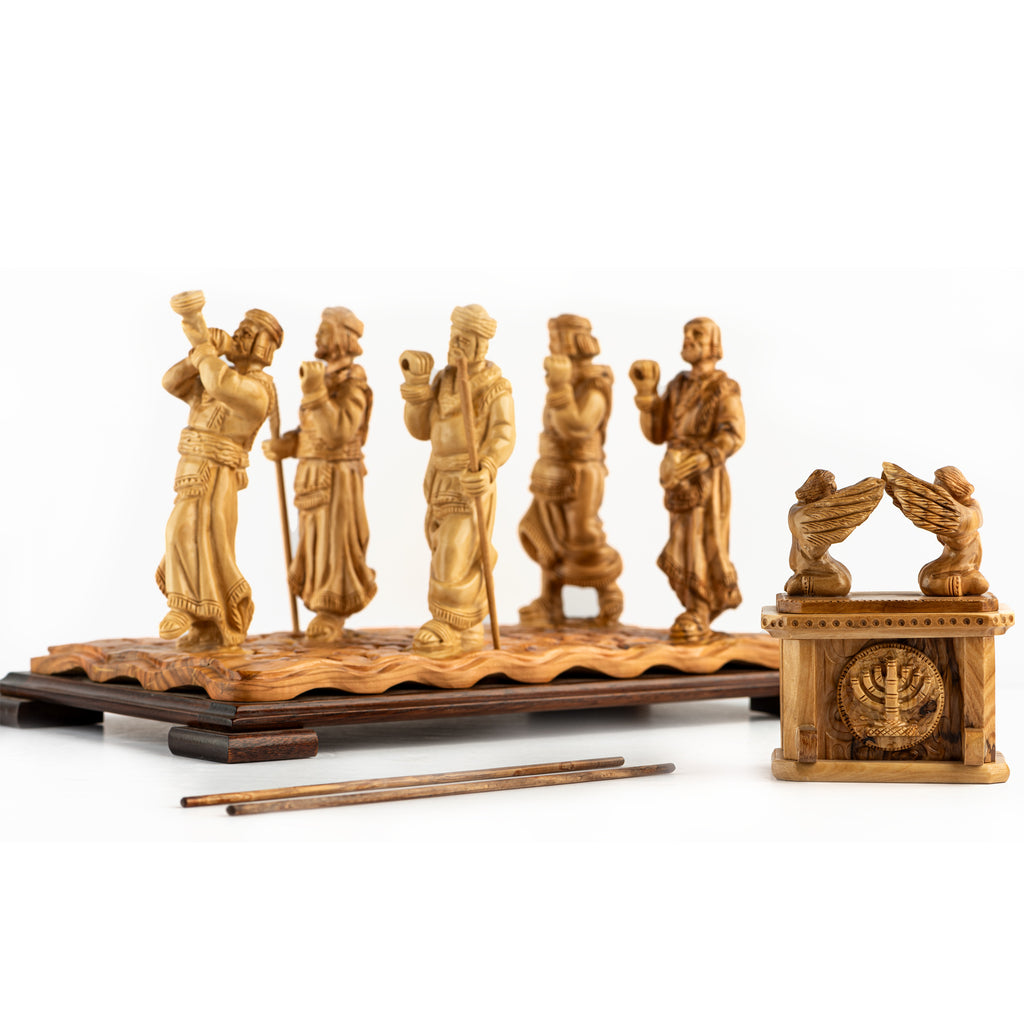 Ark of the Covenant Sculpture Made from Olive Wood
