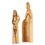Holy Family Sculpture Made from Olive Wood