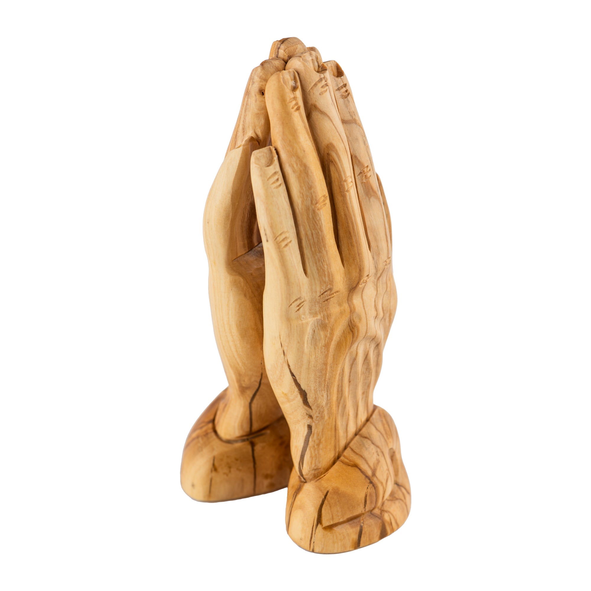 Praying Hands Sculpture Made from Olive Wood