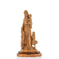 Handcrafted Olive Wood Jesus with Children Statue – “Let the Little Children Come to Me” Christian Sculpture from the Holy Land