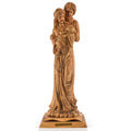 Holy Family Olive Wood Statue – Joseph, Mary & Baby Jesus Carving