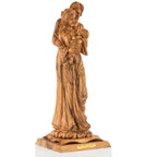 Holy Family Olive Wood Statue – Joseph, Mary & Baby Jesus Carving