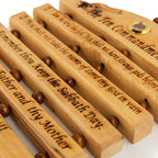 Handcrafted Olive Wood Ten Commandments Wall Hanging