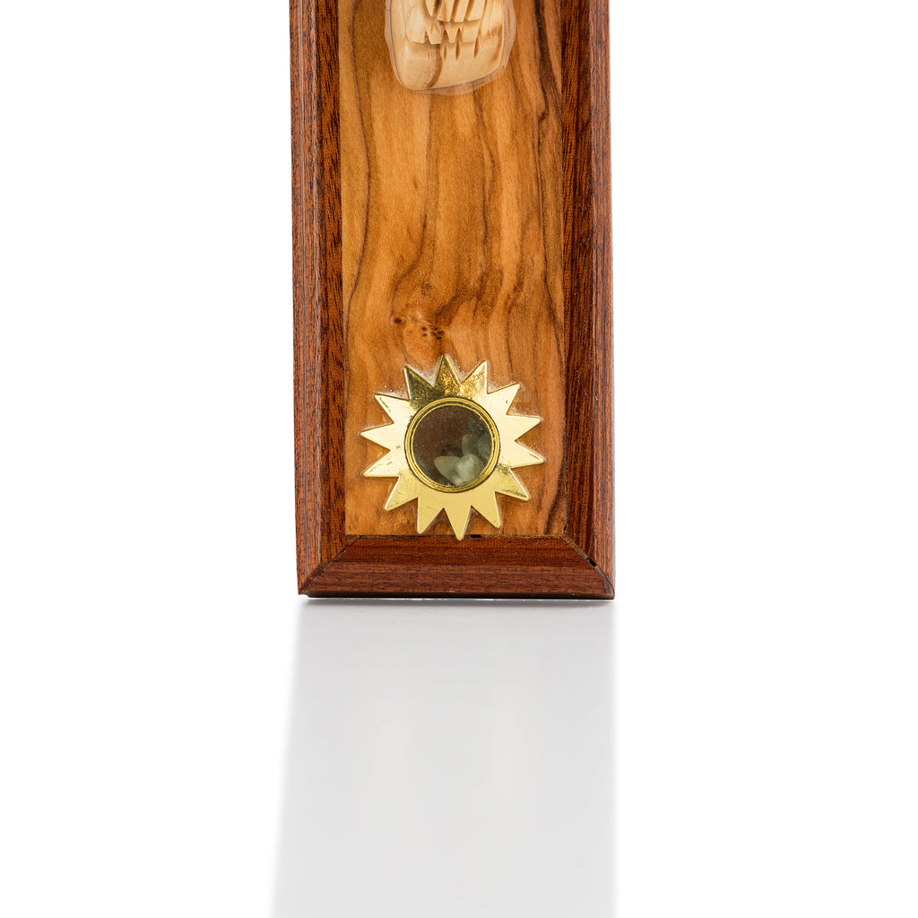Handcrafted Olive Wood Crucifix with Corpus – Jesus on the Cross Christian Wall Sculpture from the Holy Land