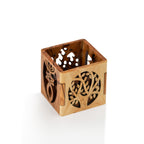 Handcrafted Olive Wood Tree of Life & Messianic Symbols Candle Holder – Menorah, Star of David & Fish Lantern from Bethlehem
