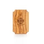Handcrafted Olive Wood Stations of the Cross Triptych – 14 Stations with Risen Christ Central Panel from Bethlehem