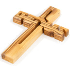 Olive Wood Jesus Cross From Jerusalem