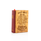 Handcrafted Olive Wood Bible Cover with Holy Oil, Incense & Water – Jerusalem Catholic Devotional Set
