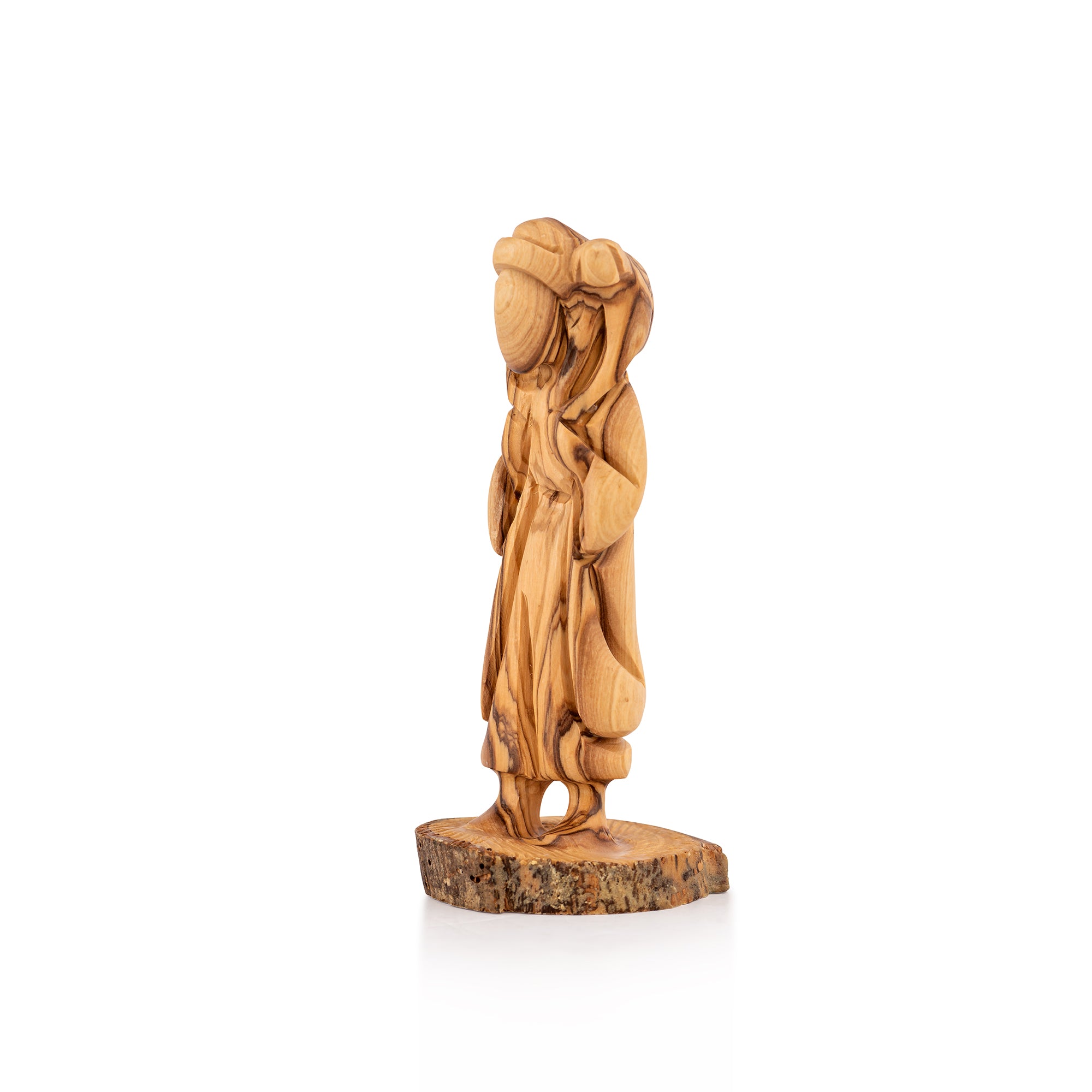 Flight into Egypt Sculpture Made from Olive Wood