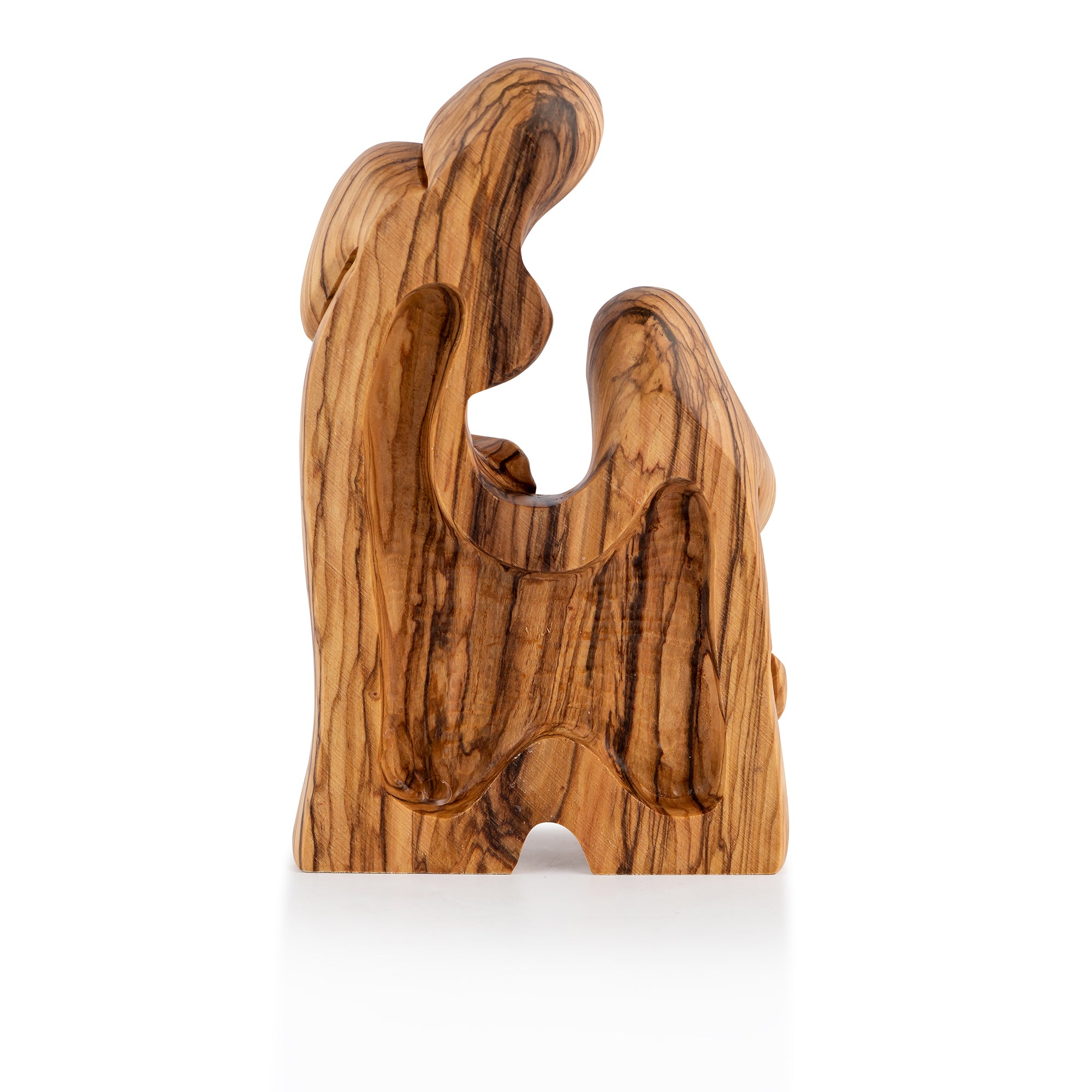 Holy Family Sculpture Made from Olive Wood
