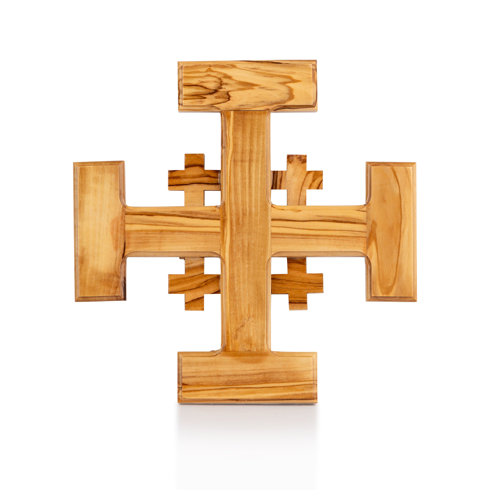 Olive Wood Jerusalem Cross