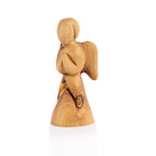 Praying Angel Figurine Beautifully Carved from Olive Wood