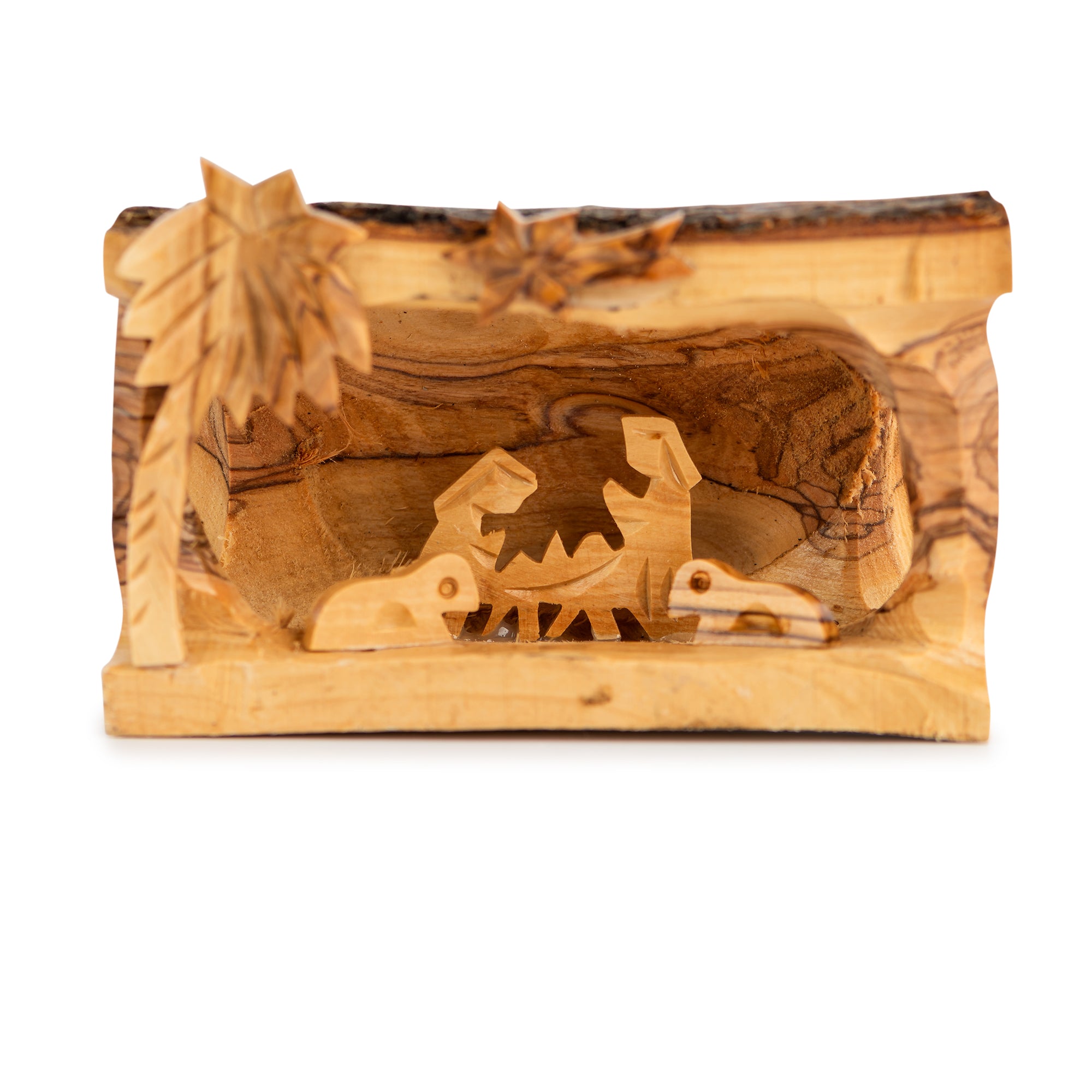 Olive Wood Nativity Scene | Hand Carved Bethlehem Manger Set | Holy Land Christian Gift