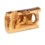 Olive Wood Nativity Scene | Hand Carved Bethlehem Manger Set | Holy Land Christian Gift