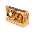 Olive Wood Nativity Scene | Hand Carved Bethlehem Manger Set | Holy Land Christian Gift