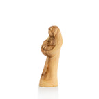 Olive Wood Madonna & Child Statue | Hand Carved Virgin Mary with Baby Jesus | Holy Land Christian Gift