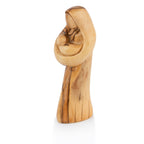 Olive Wood Madonna & Child Statue | Hand Carved Virgin Mary with Baby Jesus | Holy Land Christian Gift