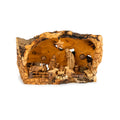 Rustic Olive Wood Nativity Scene in Natural Hollow | Hand Carved Holy Family | Holy Land Christian Gift